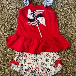 Ruffle Butt patriotic outfit